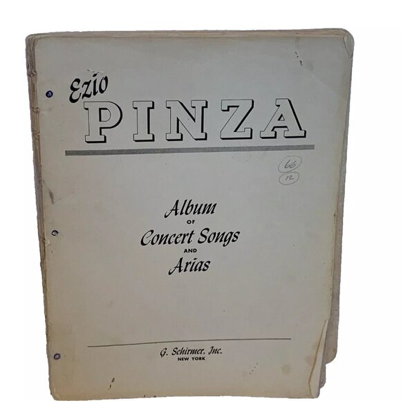 Ezio Pinza Album Of Concert Songs And Arias Vintage Sheet Music 14 Songs 91 Page - Picture 1 of 7